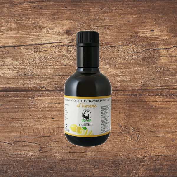 Olivenöl extra vergine mit Zitrone, MHD 31. Januar 2022, 0,25 l