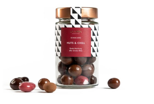 Schokobites "Nuts & Chill" aus der Chocolaterie La Mara, 135 g